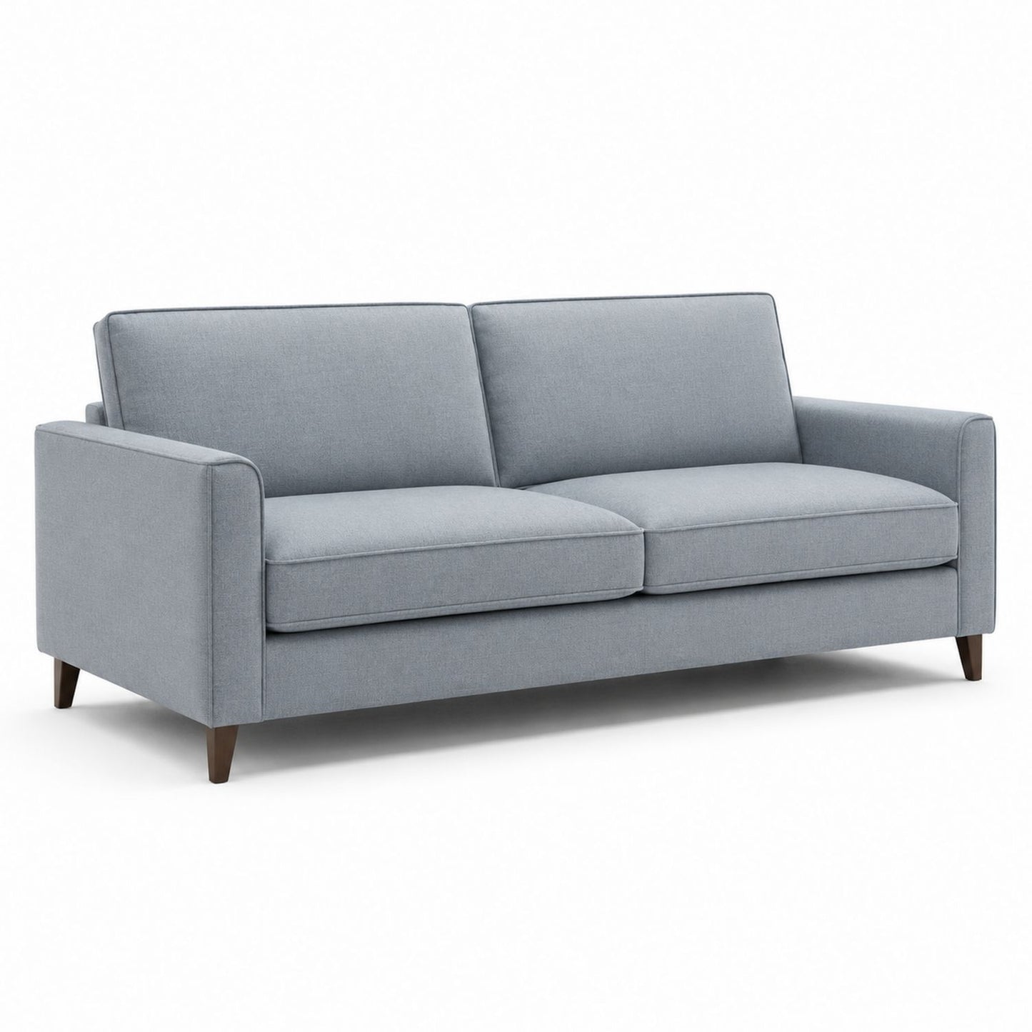 Sofa z Tkaniny Poliestrowej Niebieska 220x88x75 cm
