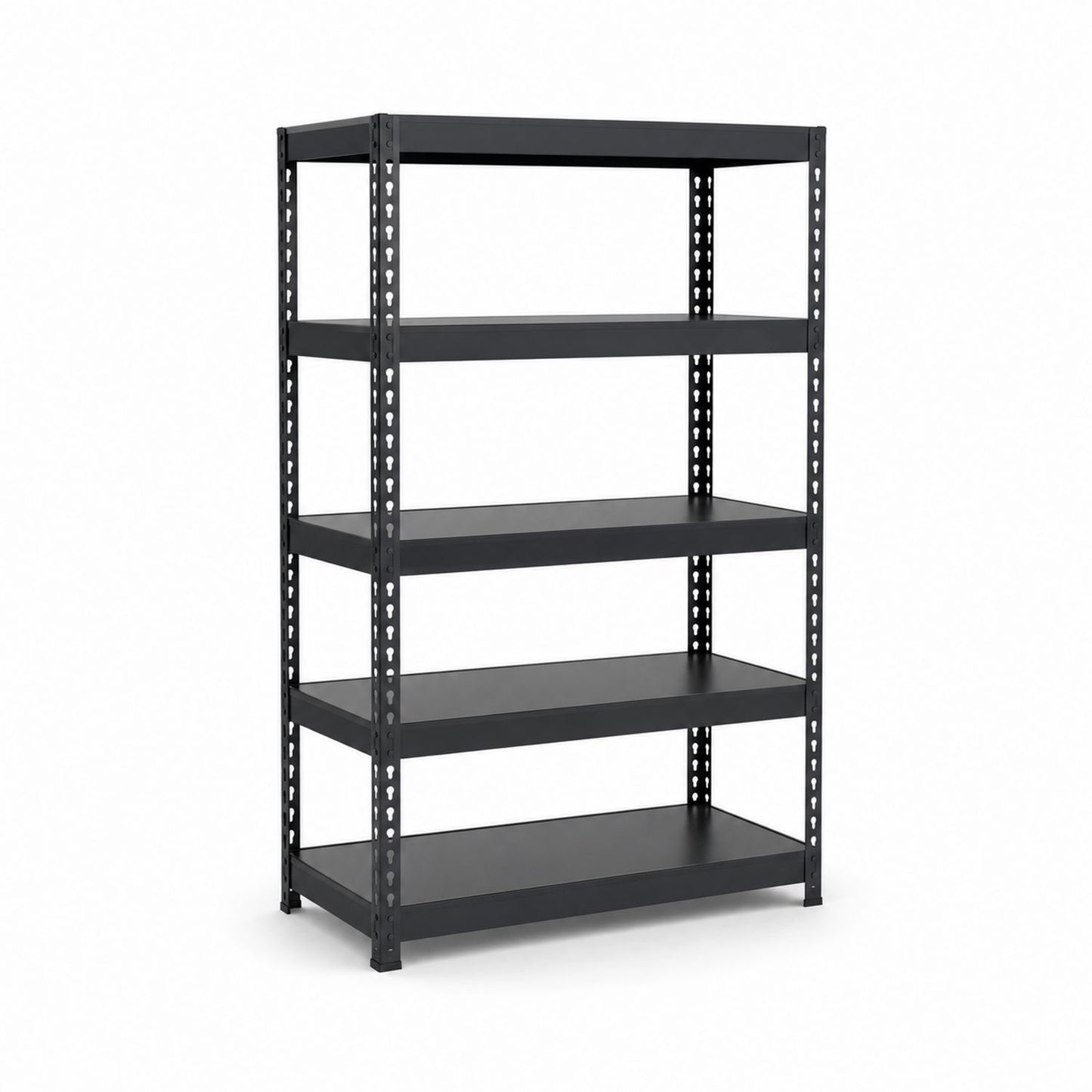 Regał magazynowy stalowy czarny 5 półek 180x90x40 cm