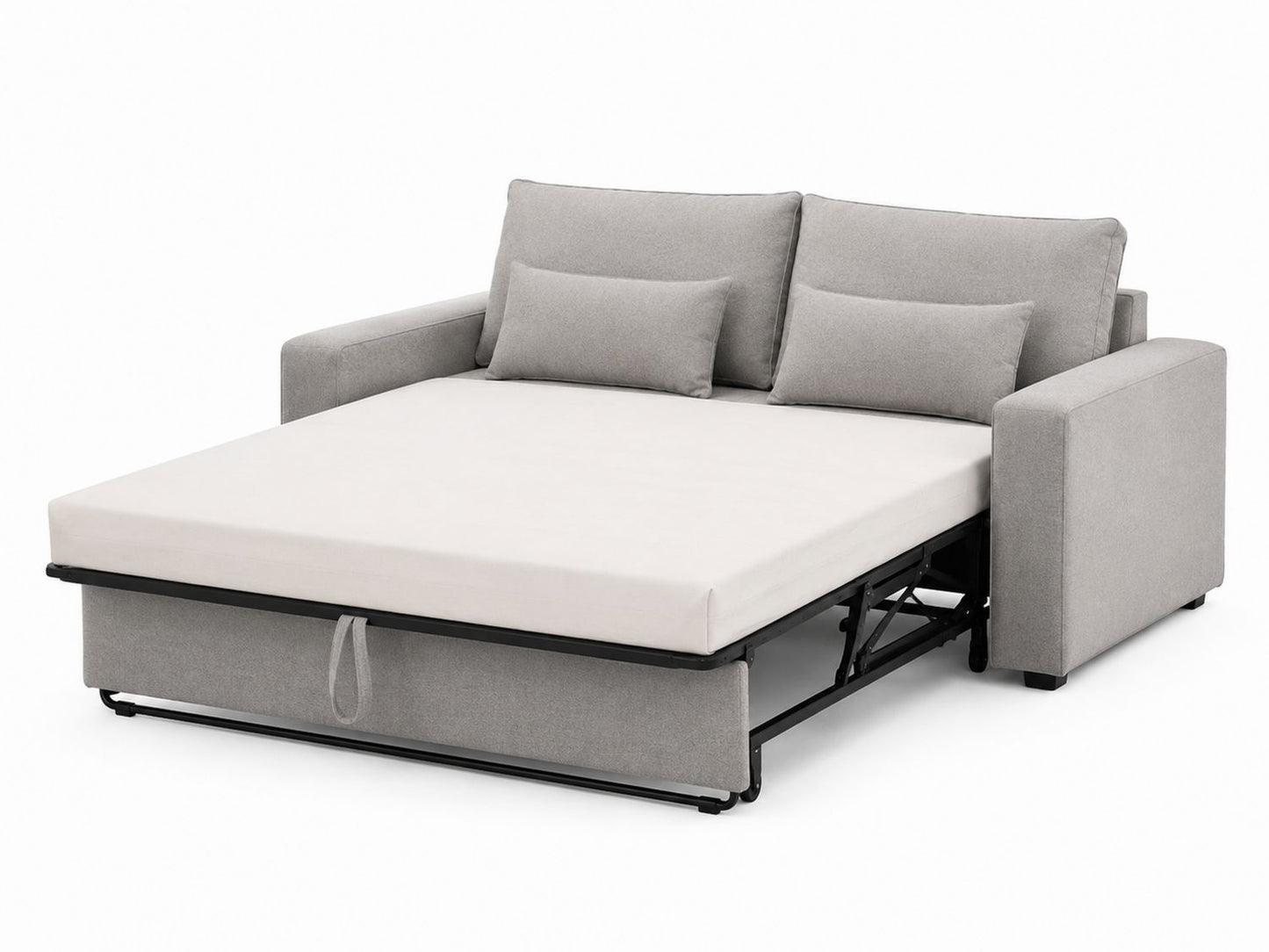 Sofa rozkładana z tkaniny poliestrowej