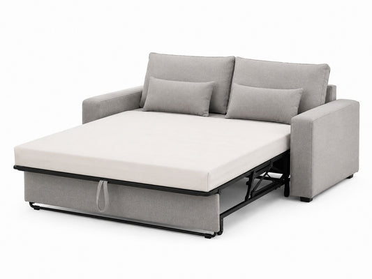 Sofa rozkładana z tkaniny poliestrowej